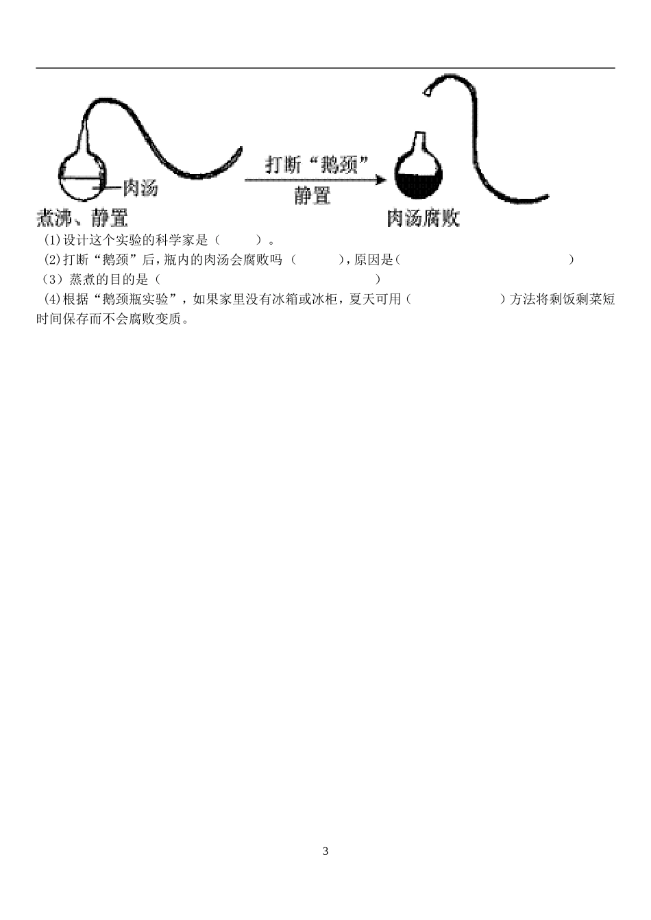 八年级生物第一次月考试卷_第3页