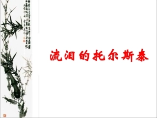 《流泪的托尔斯泰》教学课件（详细讲解）