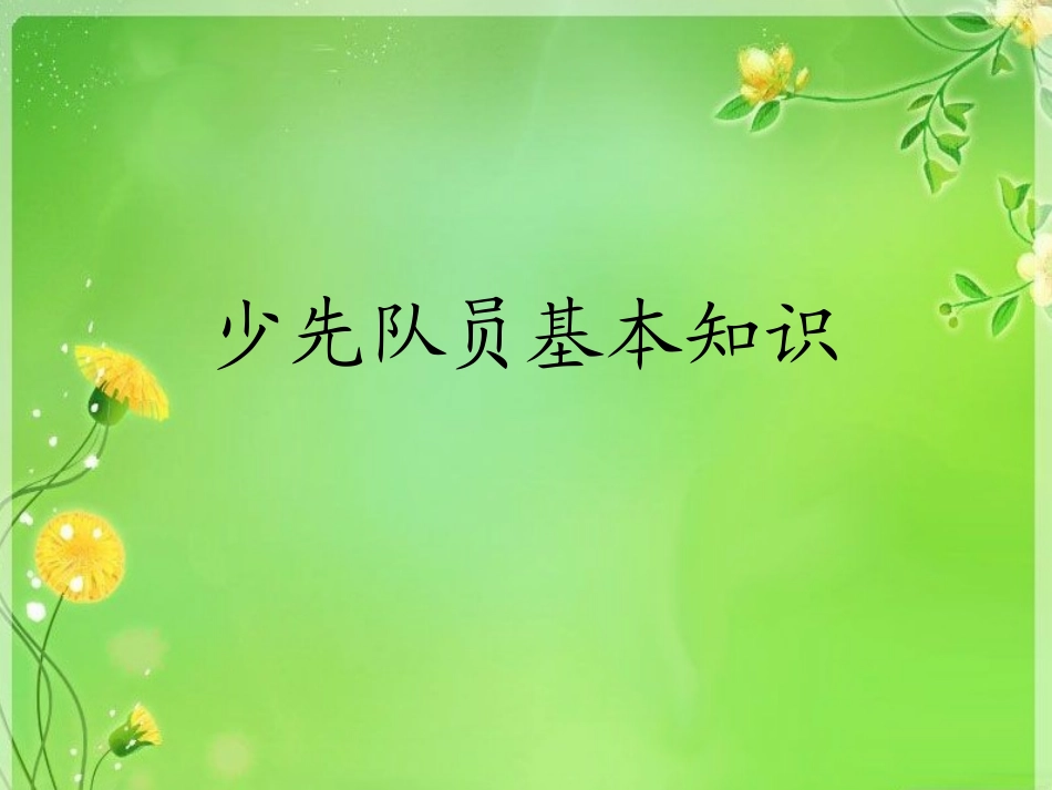 少先队员基本知识_第1页
