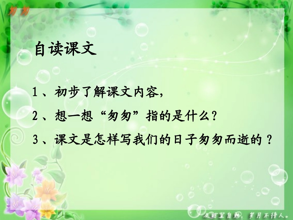 小学语文《匆匆》课件PPT_第3页