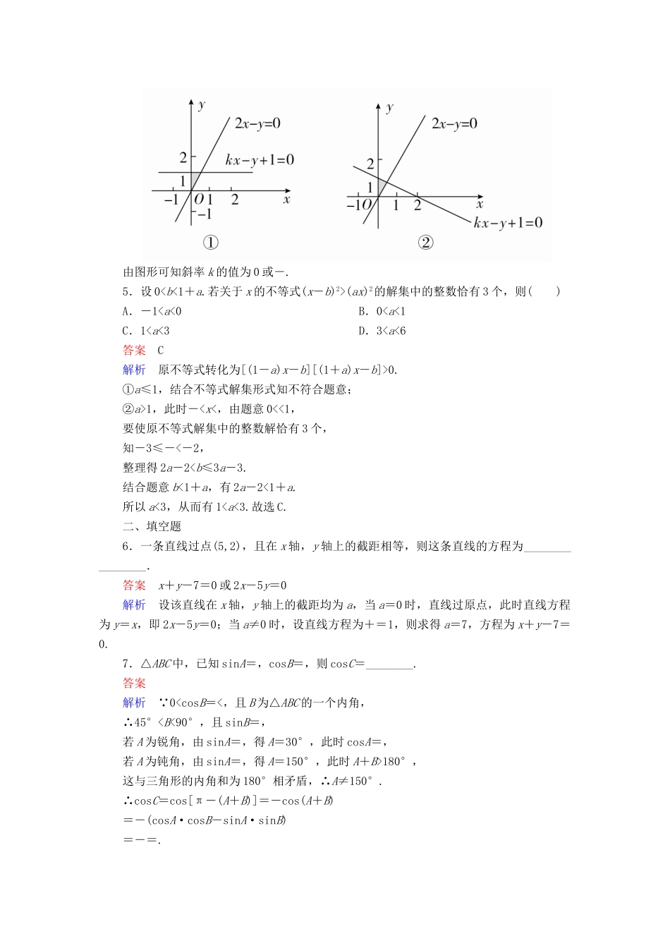 高考数学 数学思想练 分类讨论思想专练 文-人教版高三全册数学试题_第2页