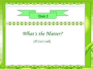 六下Unit2PartA第二课时Let'stalk