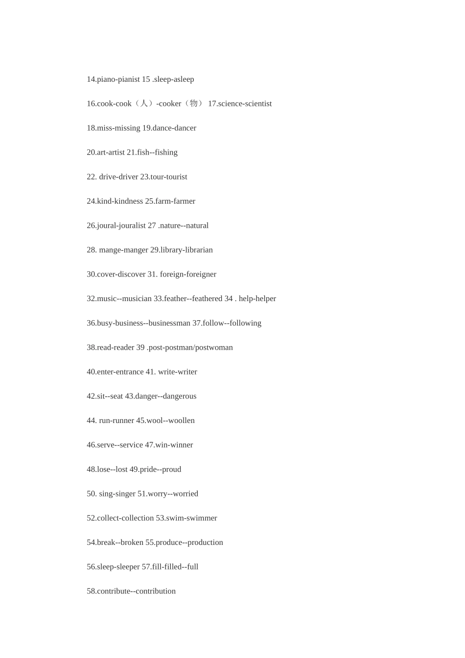 2014年中考英语考纲：词汇部分_第3页