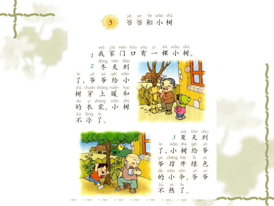 爷爷和小树课件_2_第3页