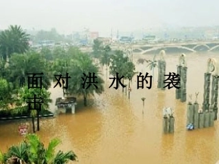 面对洪水的袭击