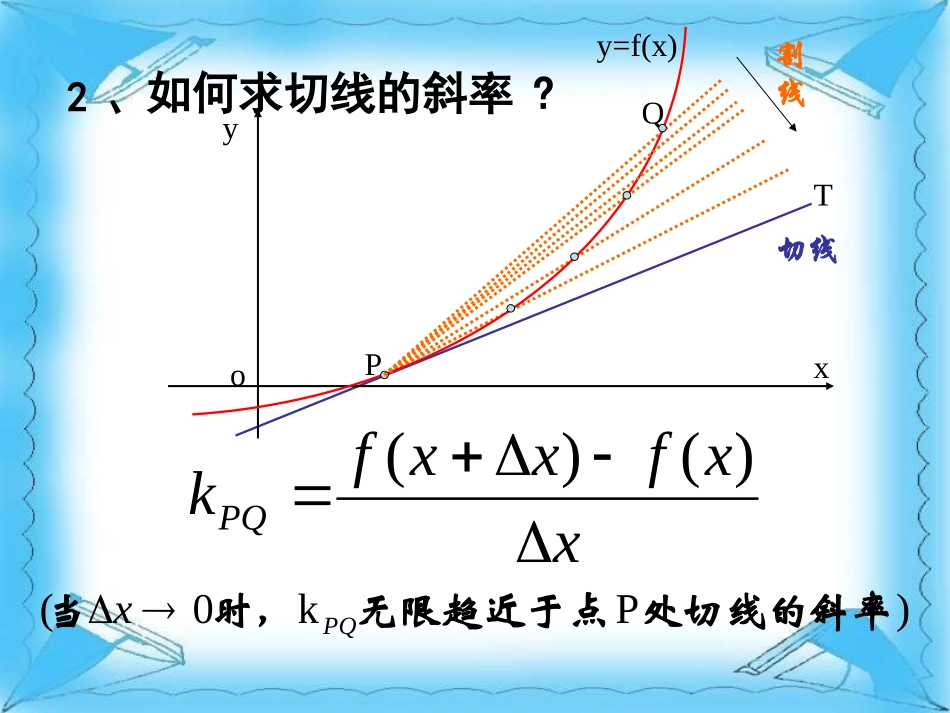高中数学：《常见函数的导数》课件苏教版选修2-2_第3页