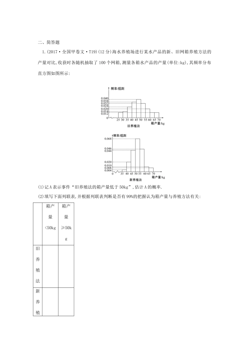 高中数学 考点45 变量间的相关关系、统计案例（含高考试题）新人教A版-新人教A版高三全册数学试题_第2页