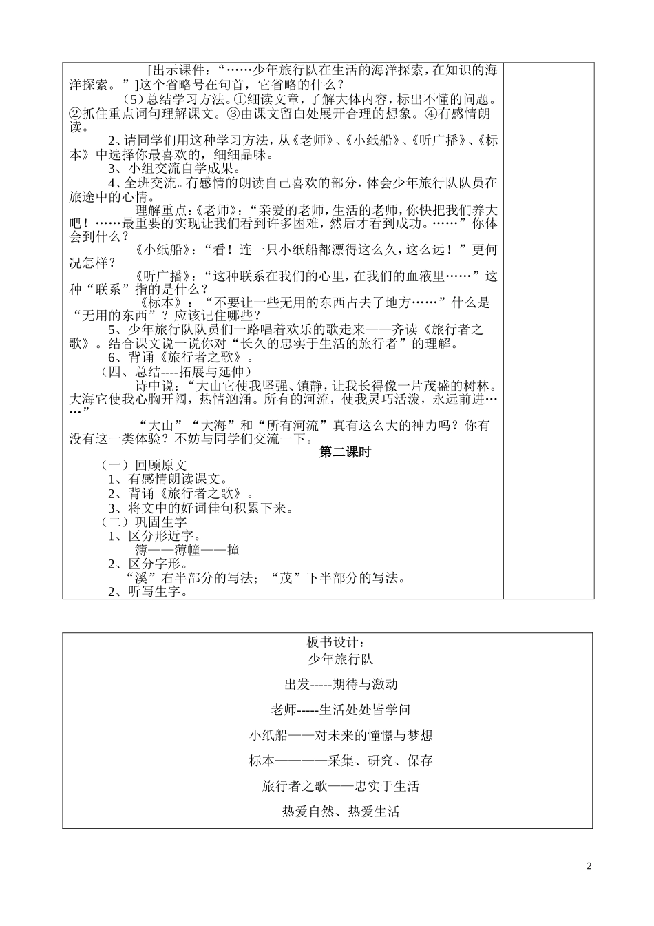 少年旅行队教案10_第2页