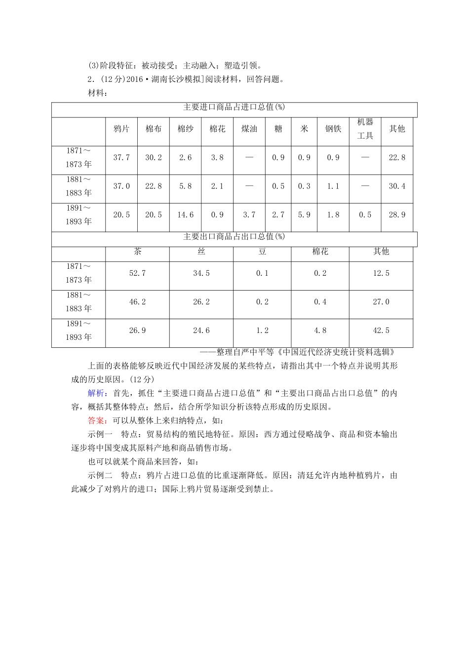 高考历史二轮复习 高考非选择题37分标准练9-人教版高三全册历史试题_第2页