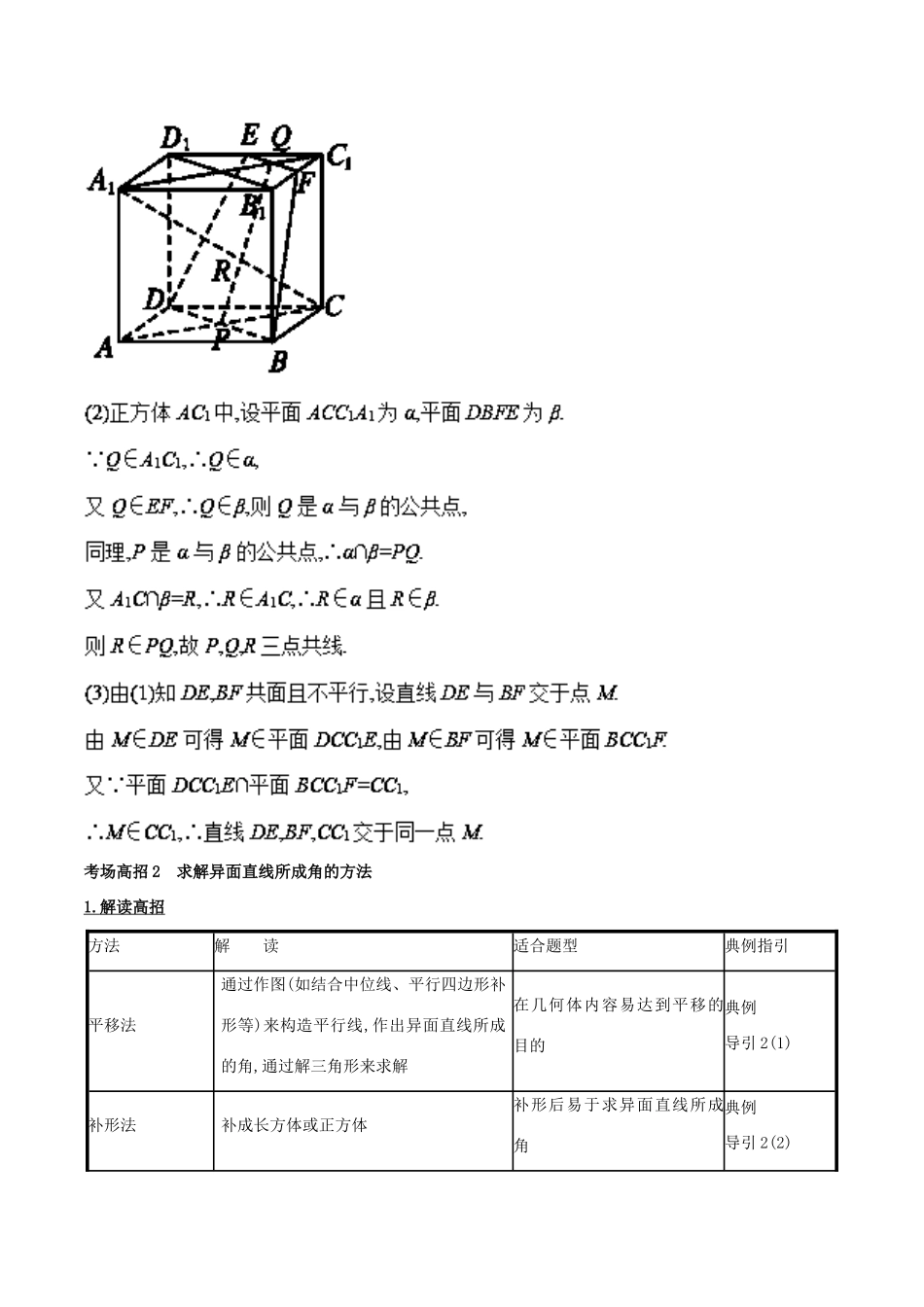 高考数学 第八章 立体几何 专题29 直线、平面平行与垂直的判定与性质考场高招大全-人教版高三全册数学试题_第2页