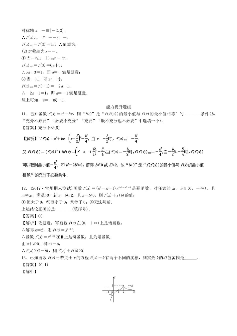 （江苏专版）高考数学一轮复习 专题2.5 二次函数与幂函数（练）-人教版高三全册数学试题_第3页