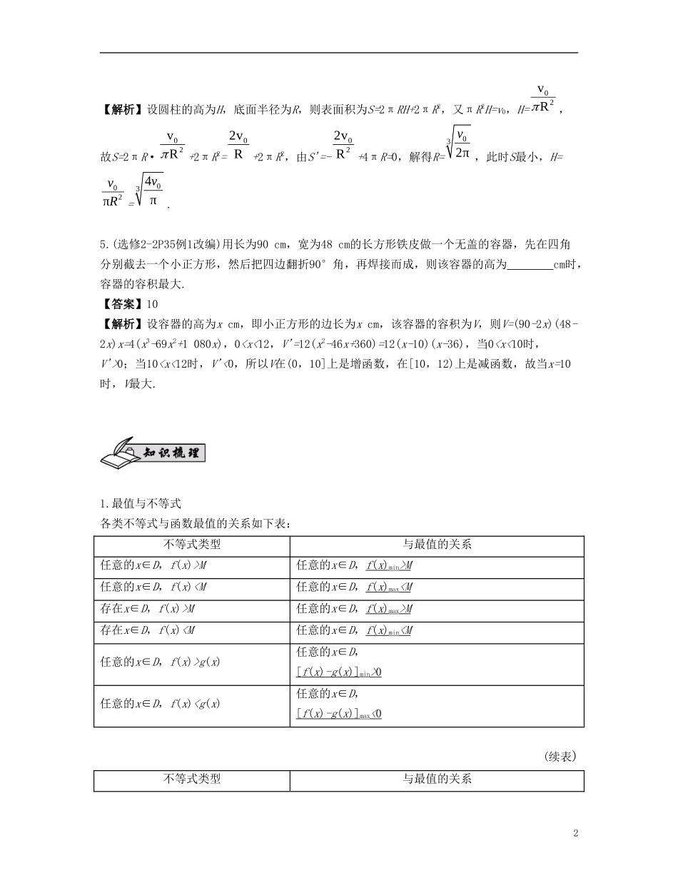 （江苏专用）高考数学大一轮复习 第三章 导数及其应用 第20课 导数的综合应用 文-人教版高三全册数学试题_第2页