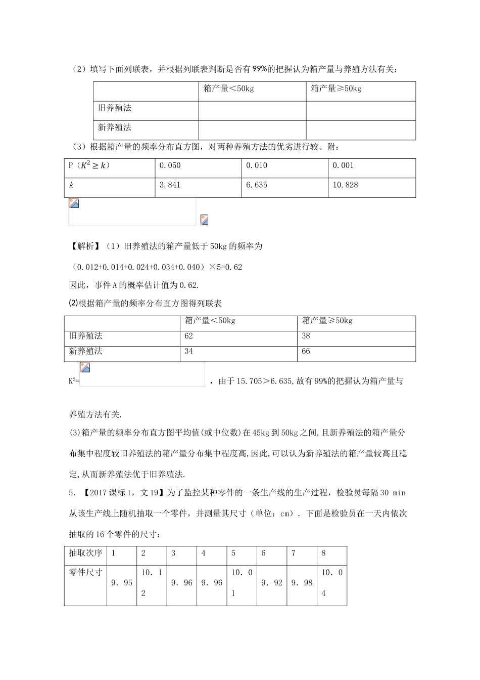 高考数学 专题11.2 统计与统计案例试题 文-人教版高三全册数学试题_第3页