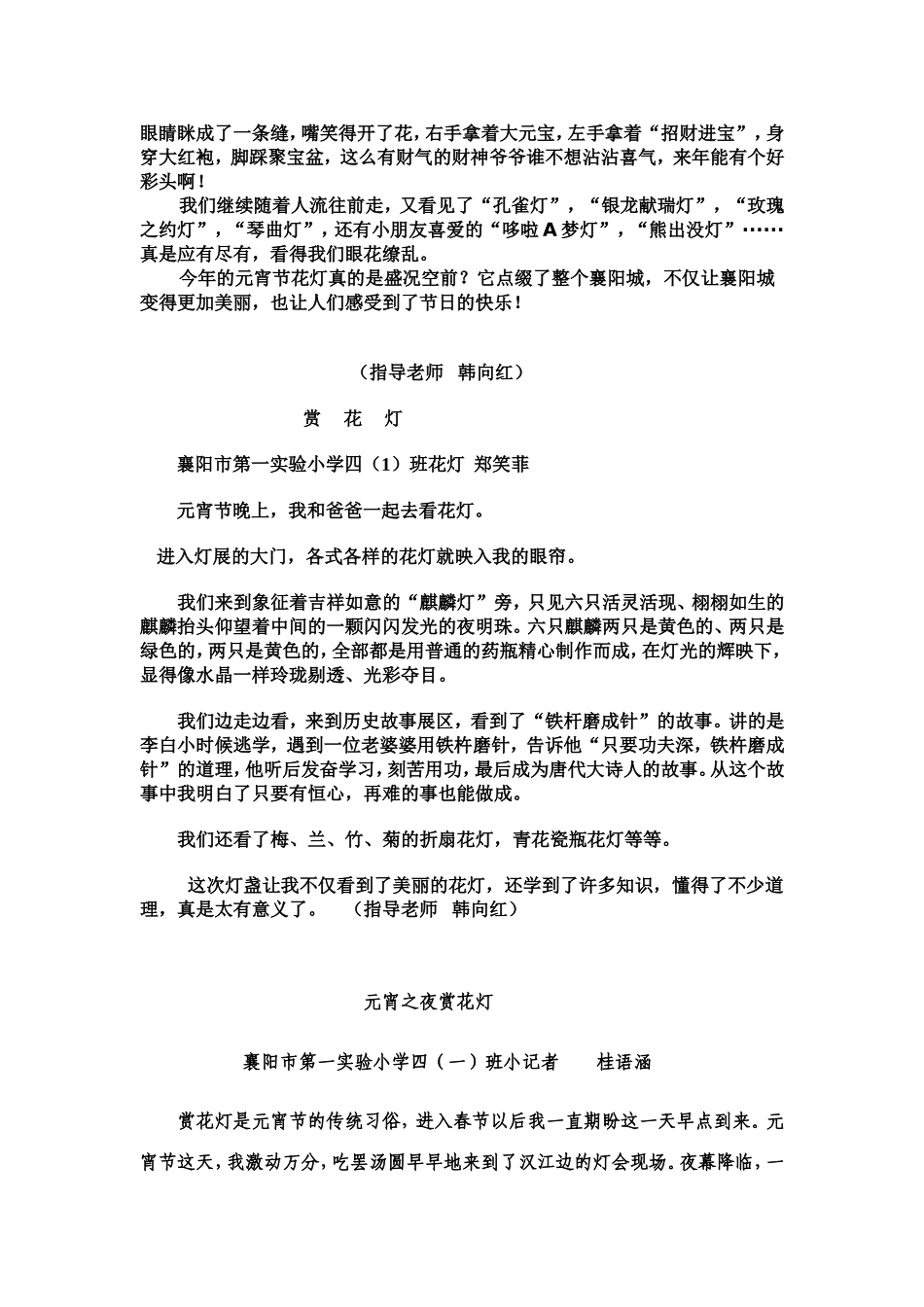 学生习作赏花灯_第2页