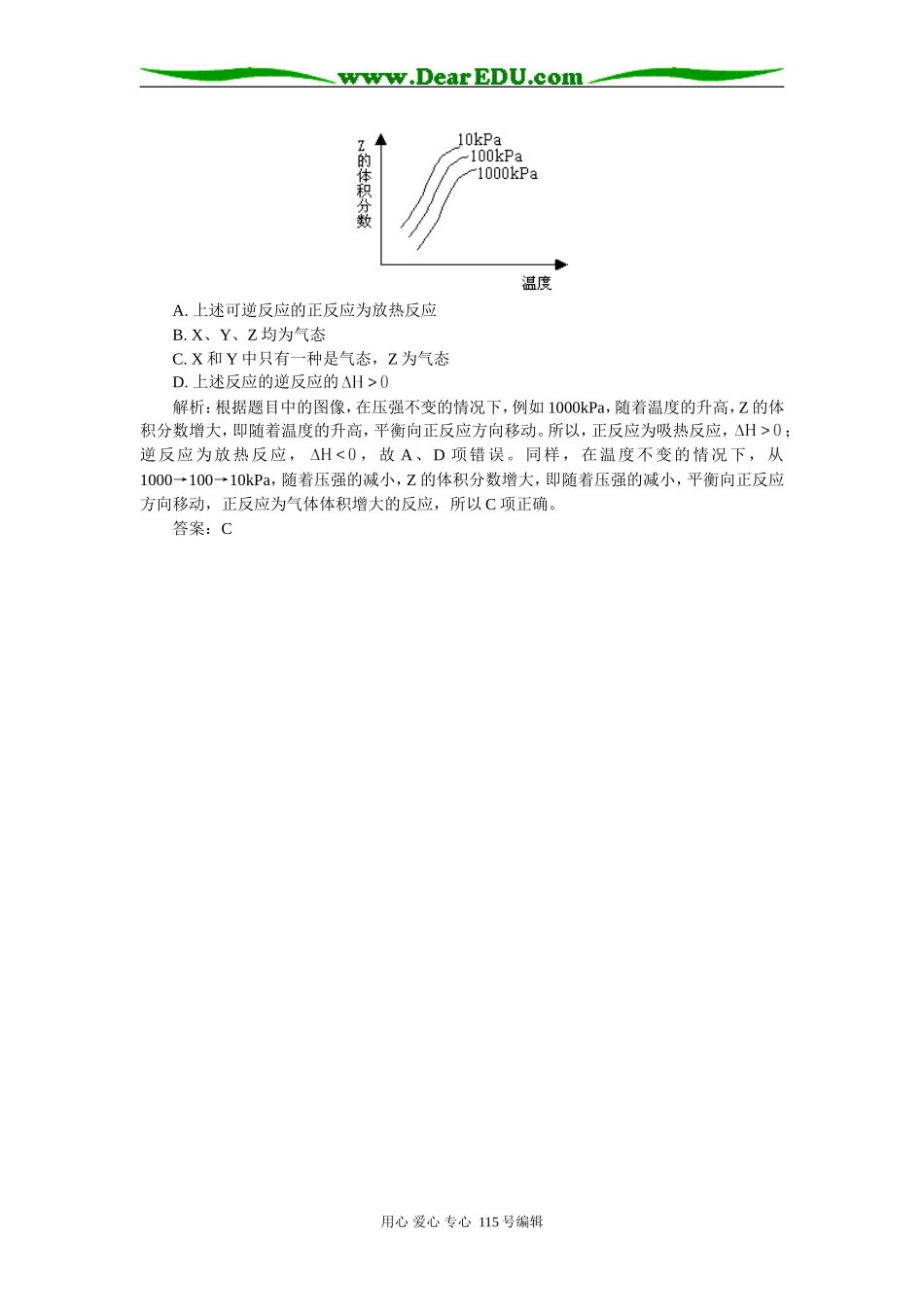 化学平衡常见图像分析 专题辅导_第3页
