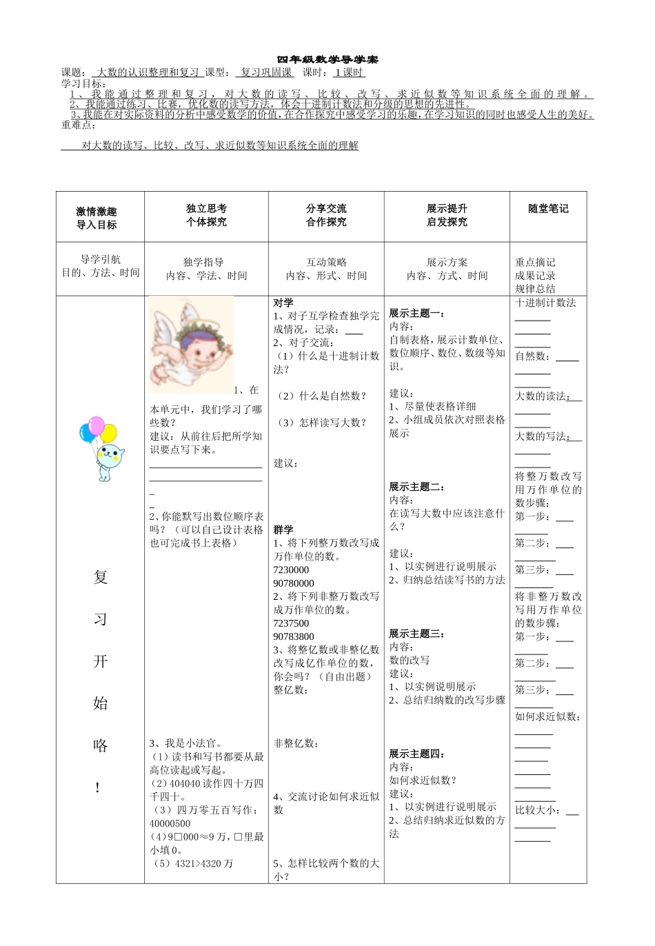 大数的认识整理和复习-11课时_第1页