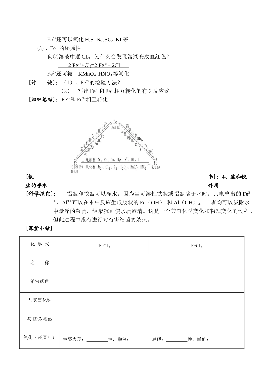 高一化学 几种重要的金属化合物2_第3页