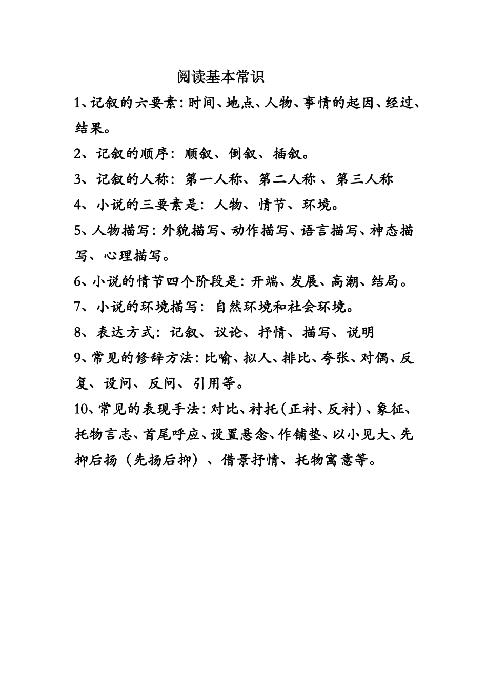 阅读基本常识_第1页