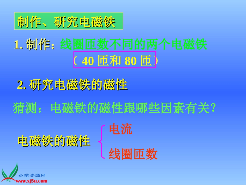 苏教版小学科学五年级上册《电磁铁》课件_第3页