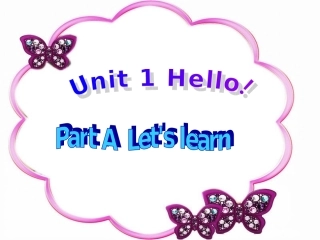 三年级Unit1ALet'slearn