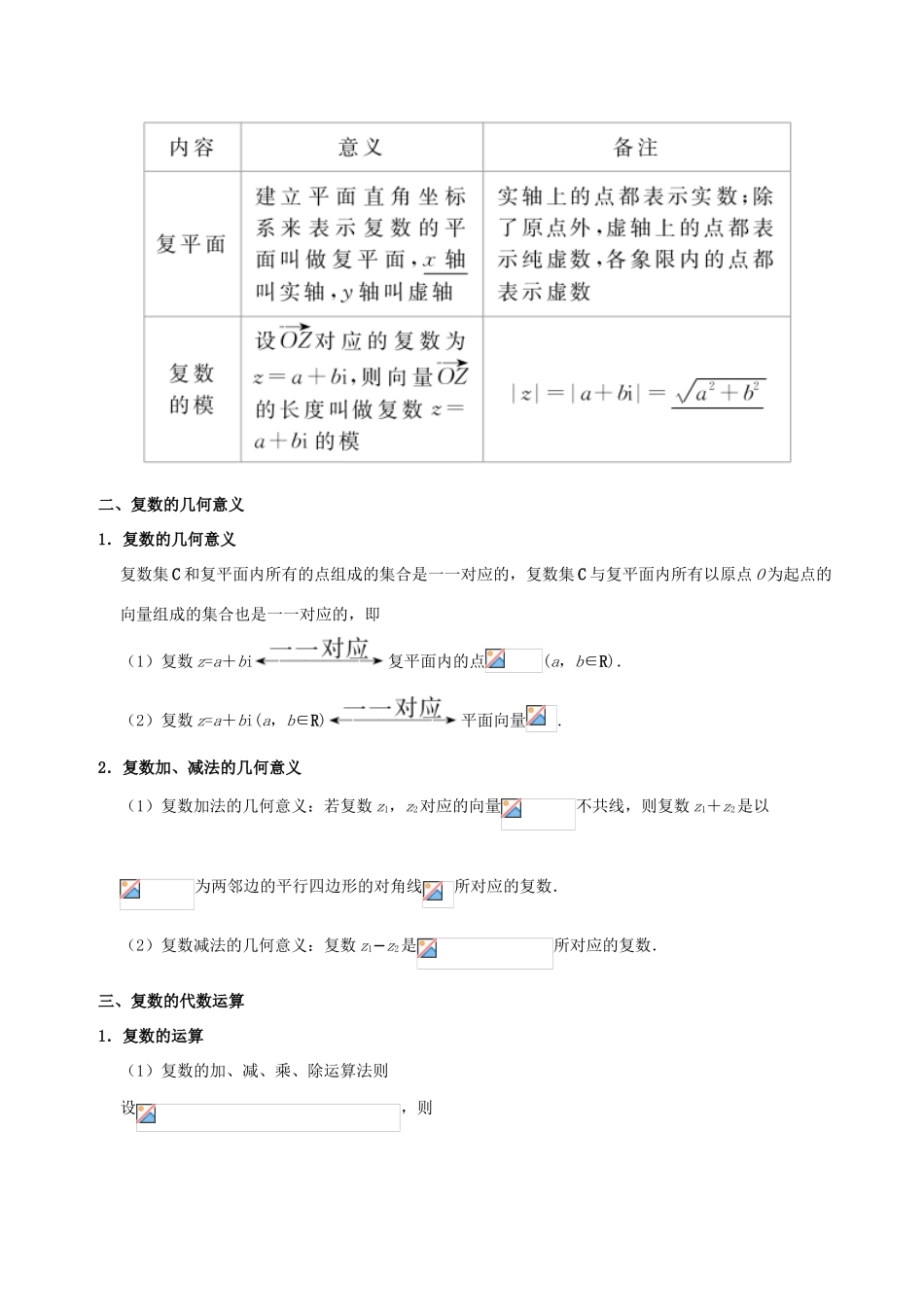 高考数学 考点一遍过 专题49 数系的扩充与复数的引入 文-人教版高三全册数学试题_第2页