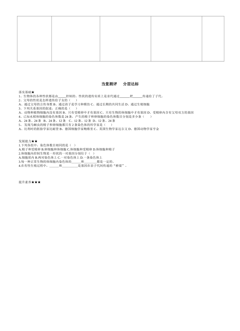 基因在亲子间的传递（梁丽）_第2页