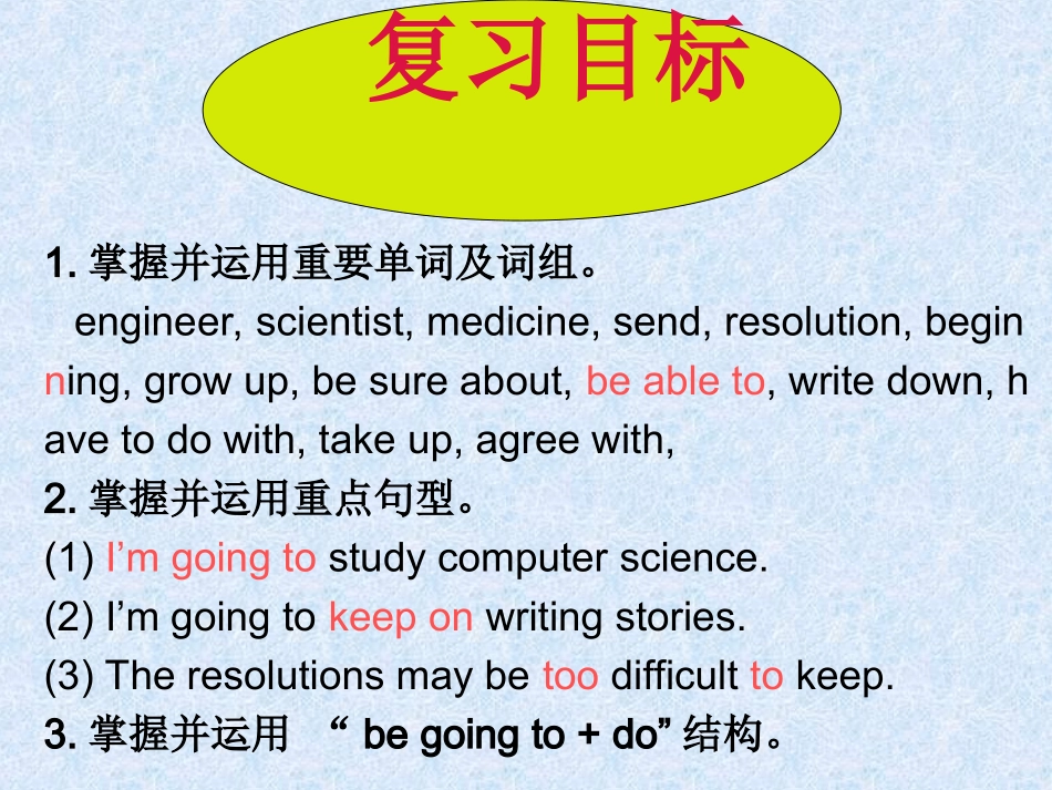 八年级英语（上）Unit6复习课件_第2页