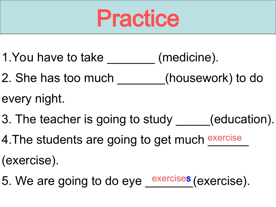 八年级英语（上）Unit6复习课件_第3页