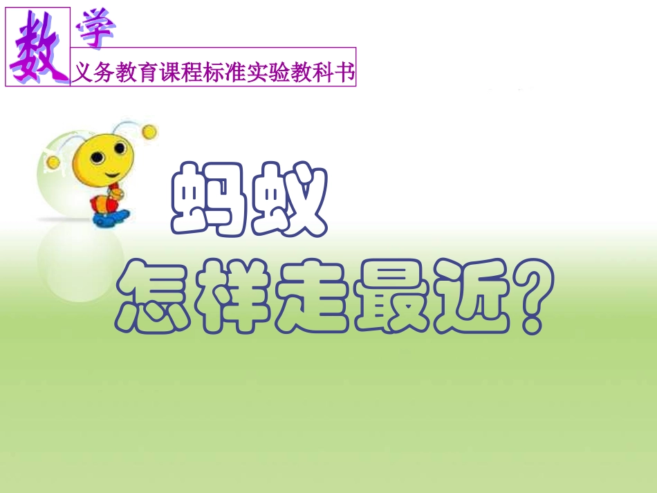 蚂蚁怎样走最近_第1页