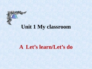 四年级下册UnitALetslearn