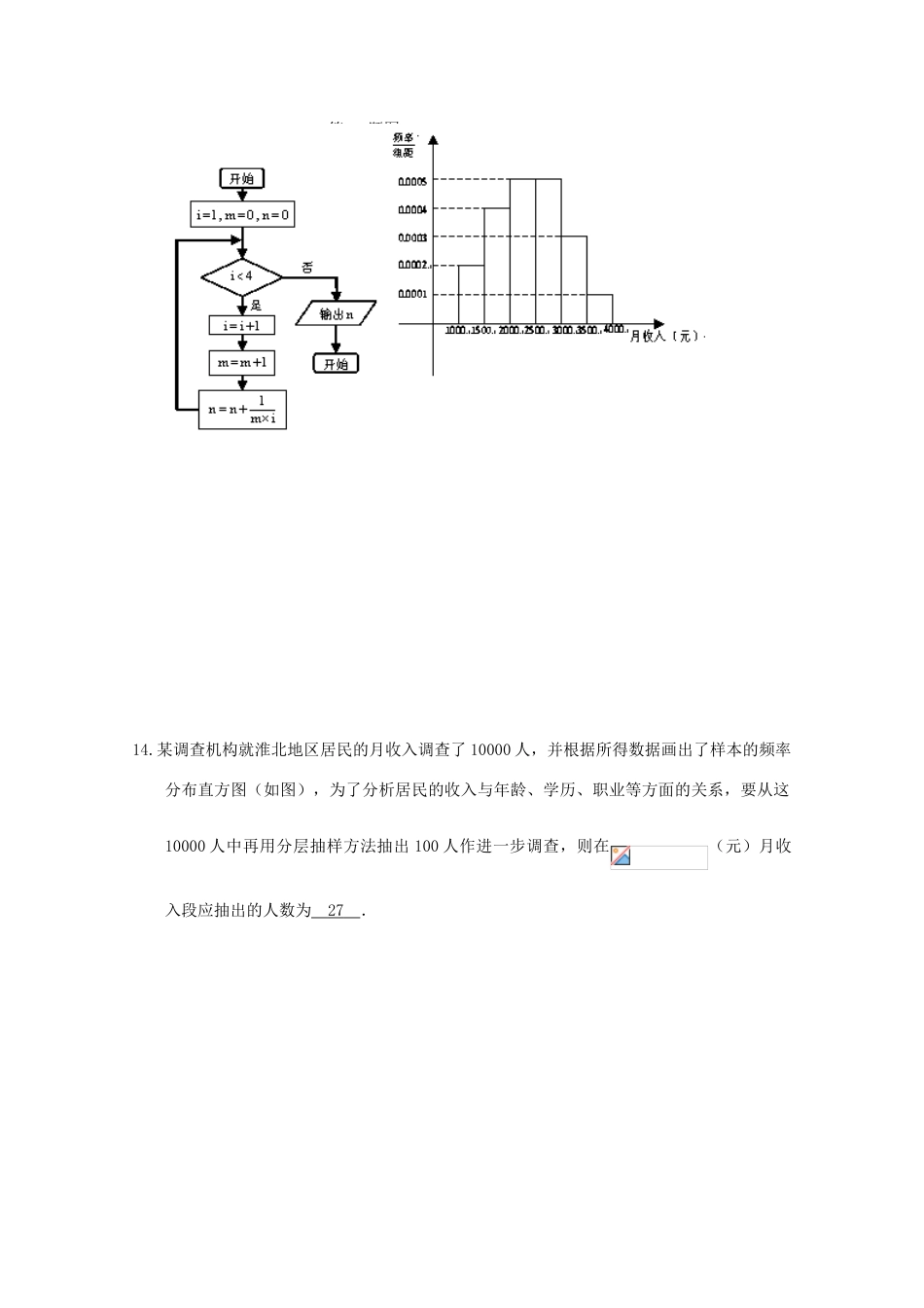 校高三数学4月月考模拟试题3-人教版高三全册数学试题_第3页