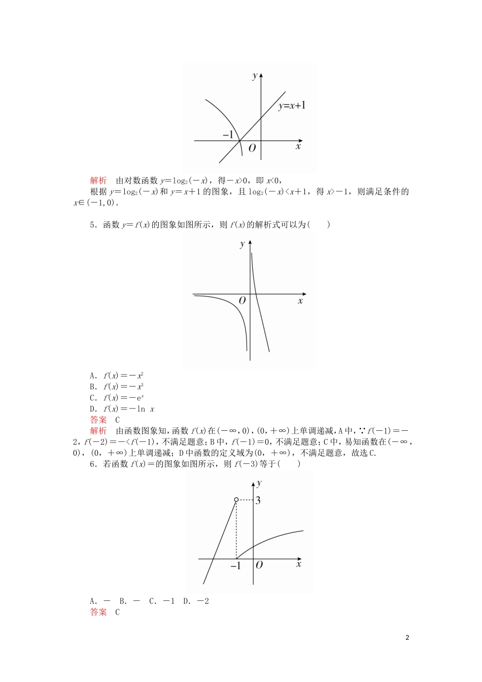 高考数学一轮复习 第2章 函数、导数及其应用 第7讲 课后作业 理（含解析）-人教版高三全册数学试题_第2页