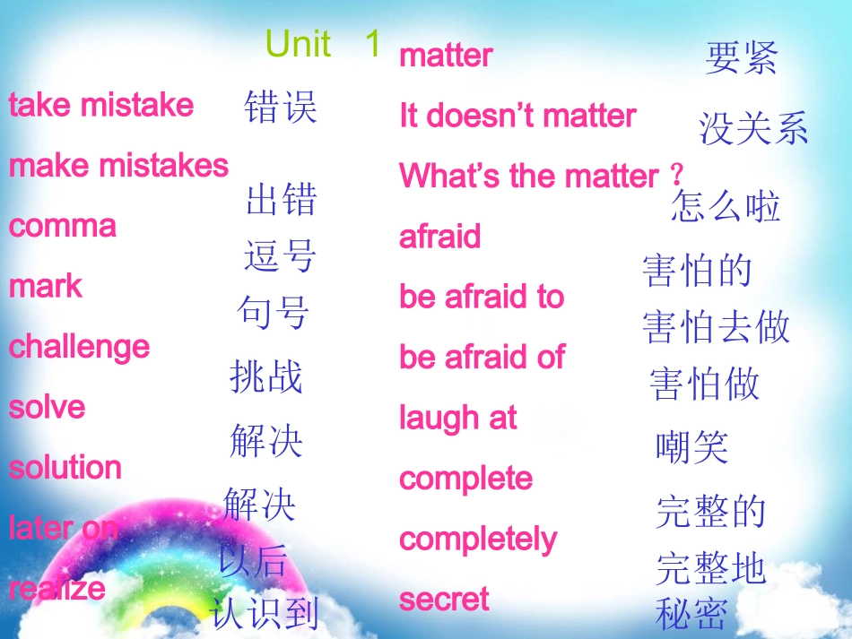 2014中考新目标英语九年级单词复习课件_第3页