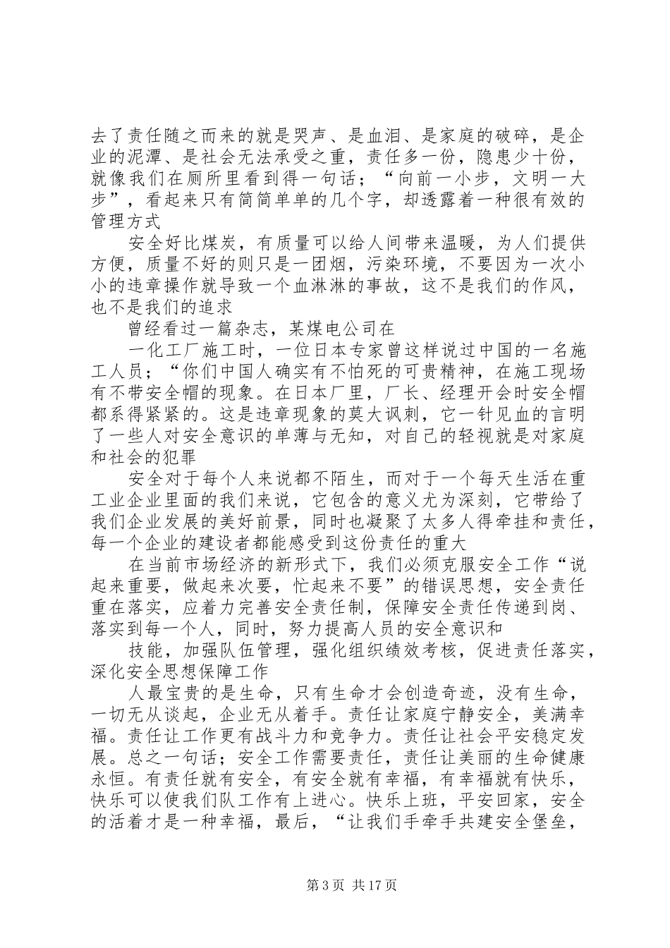 安全与责任的演讲稿文稿_第3页