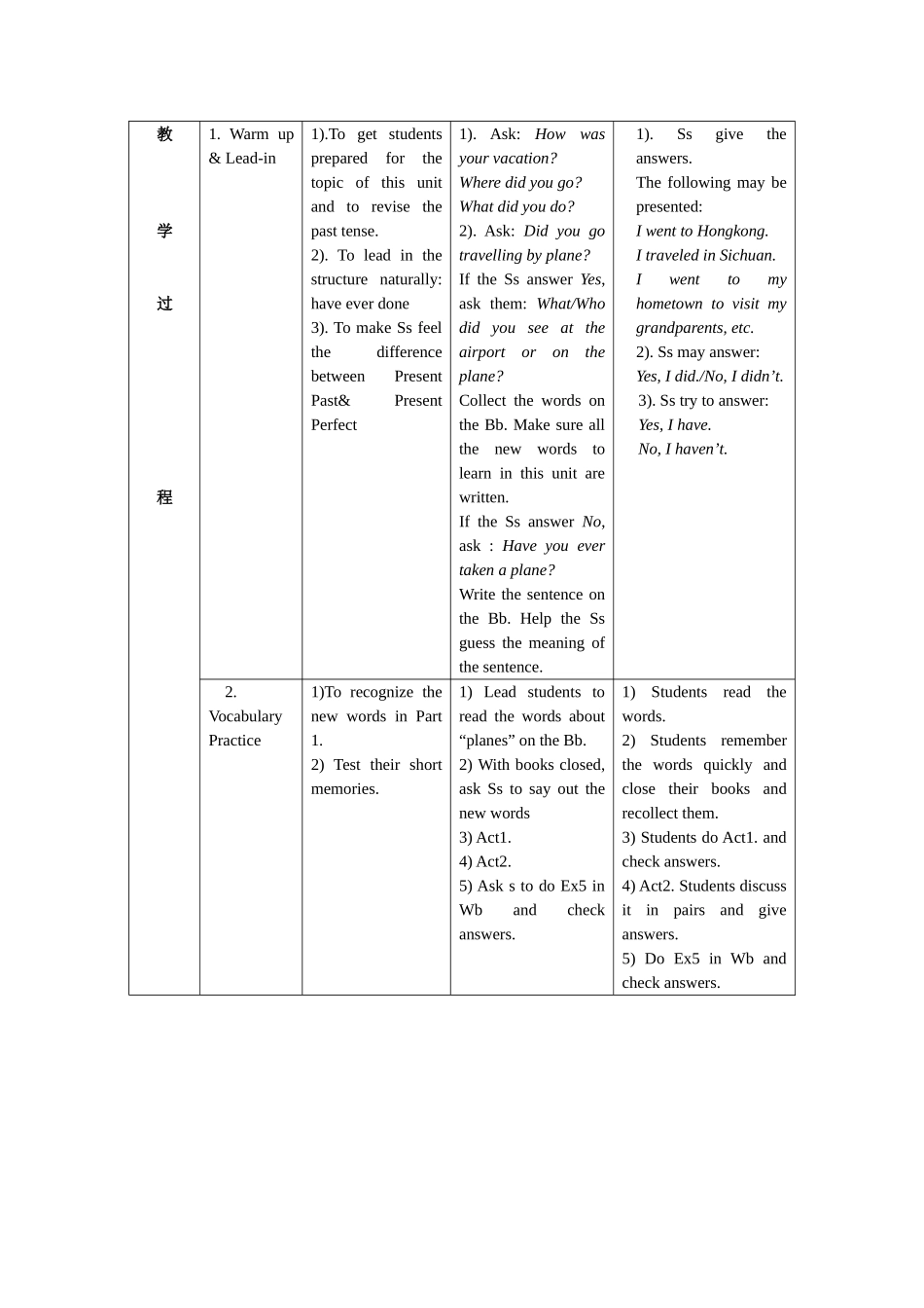 八下英语Module2unit1教案_第2页