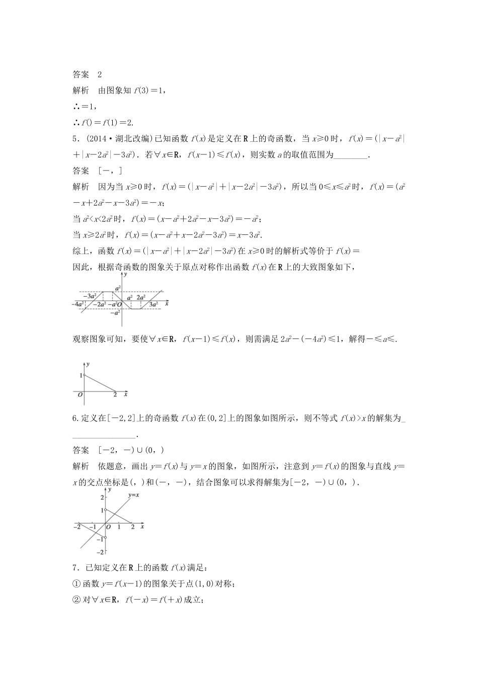 高考数学二轮复习 寻图有道，破解有方-函数的图象问题专题检测（含解析）-人教版高三全册数学试题_第2页