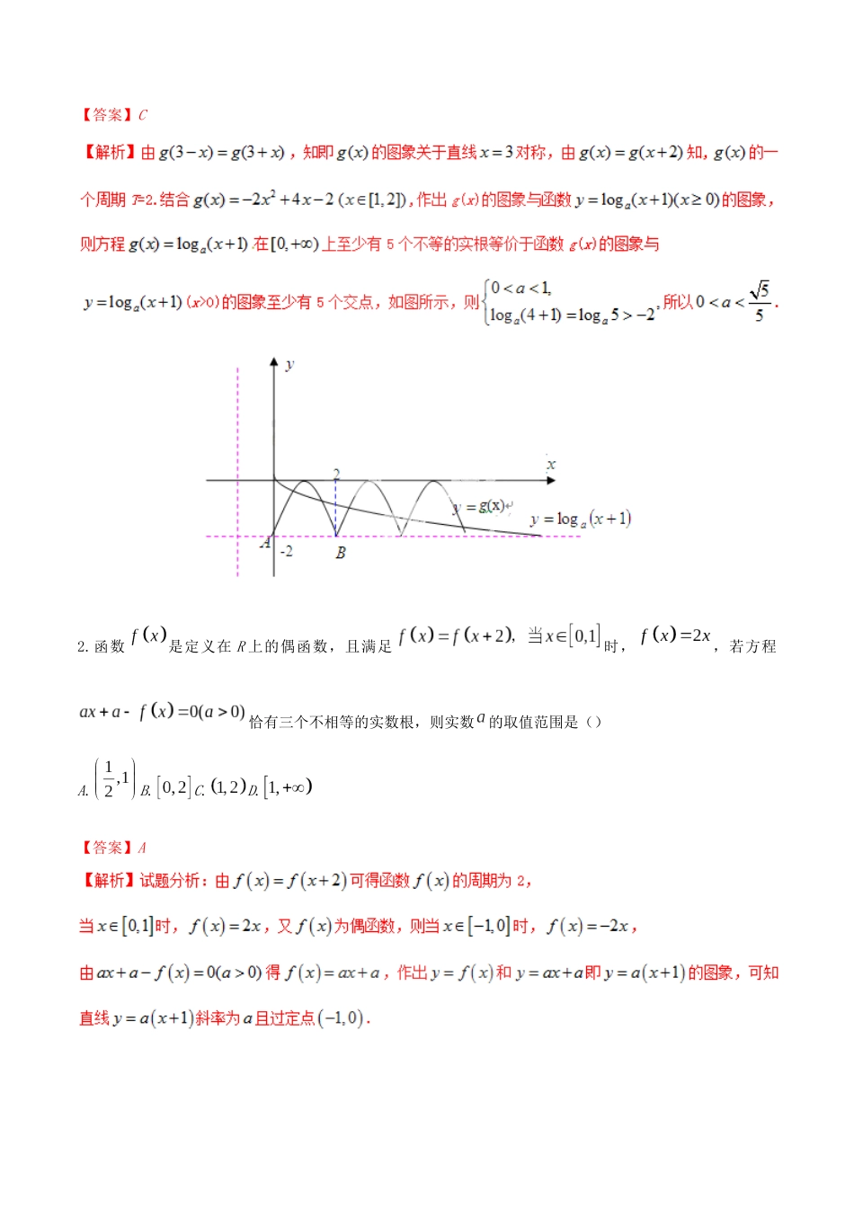 高考数学一轮复习 专题2.10 函数的综合运用练习（含解析）-人教版高三全册数学试题_第3页