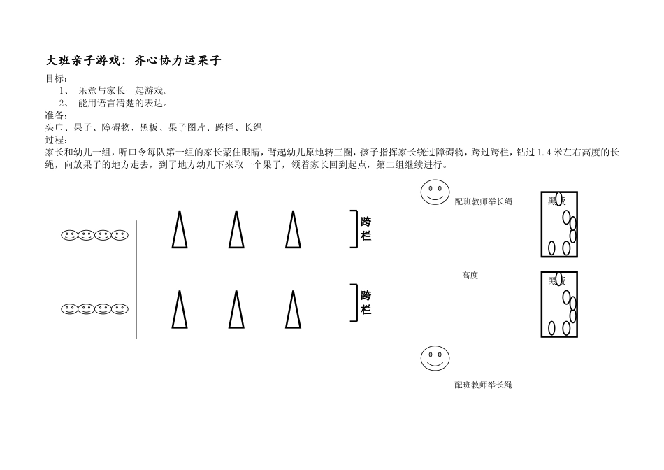 大班运动会游戏及图释_第1页