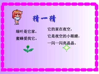 鲜花和星星课件