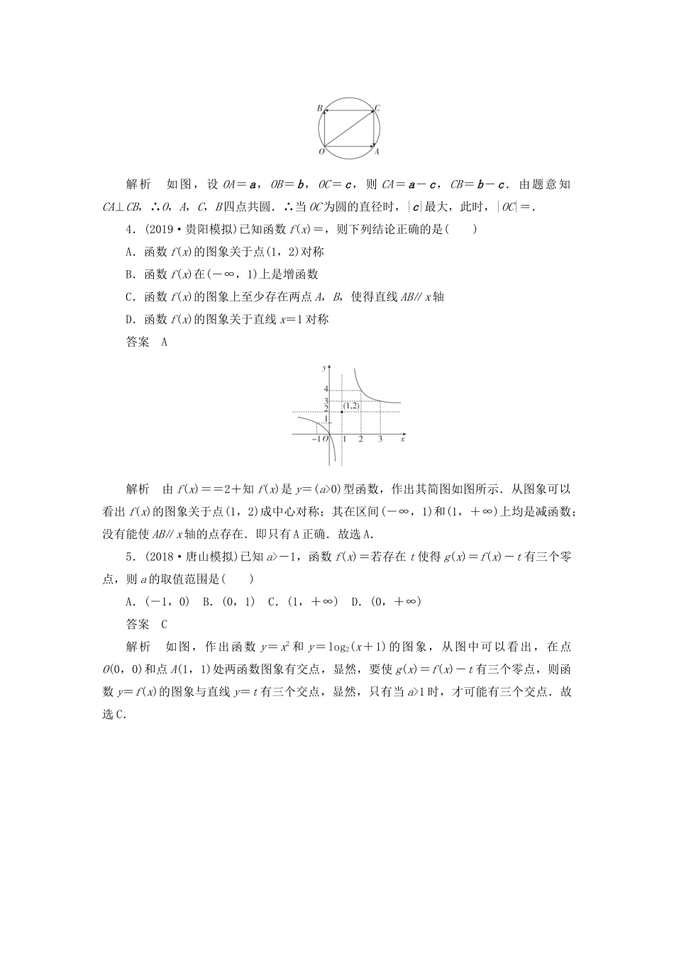 高考数学刷题首选卷 数形结合思想专练 文（含解析）-人教版高三全册数学试题_第2页