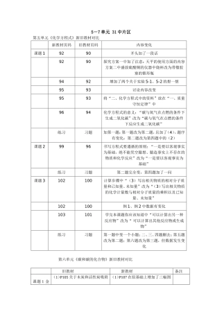 新旧教材对比