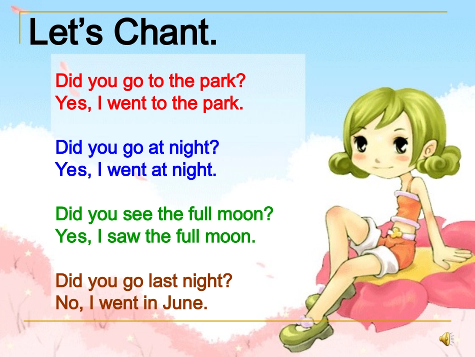 新版小学英语六年级下册第二单元第一课时课件_第2页