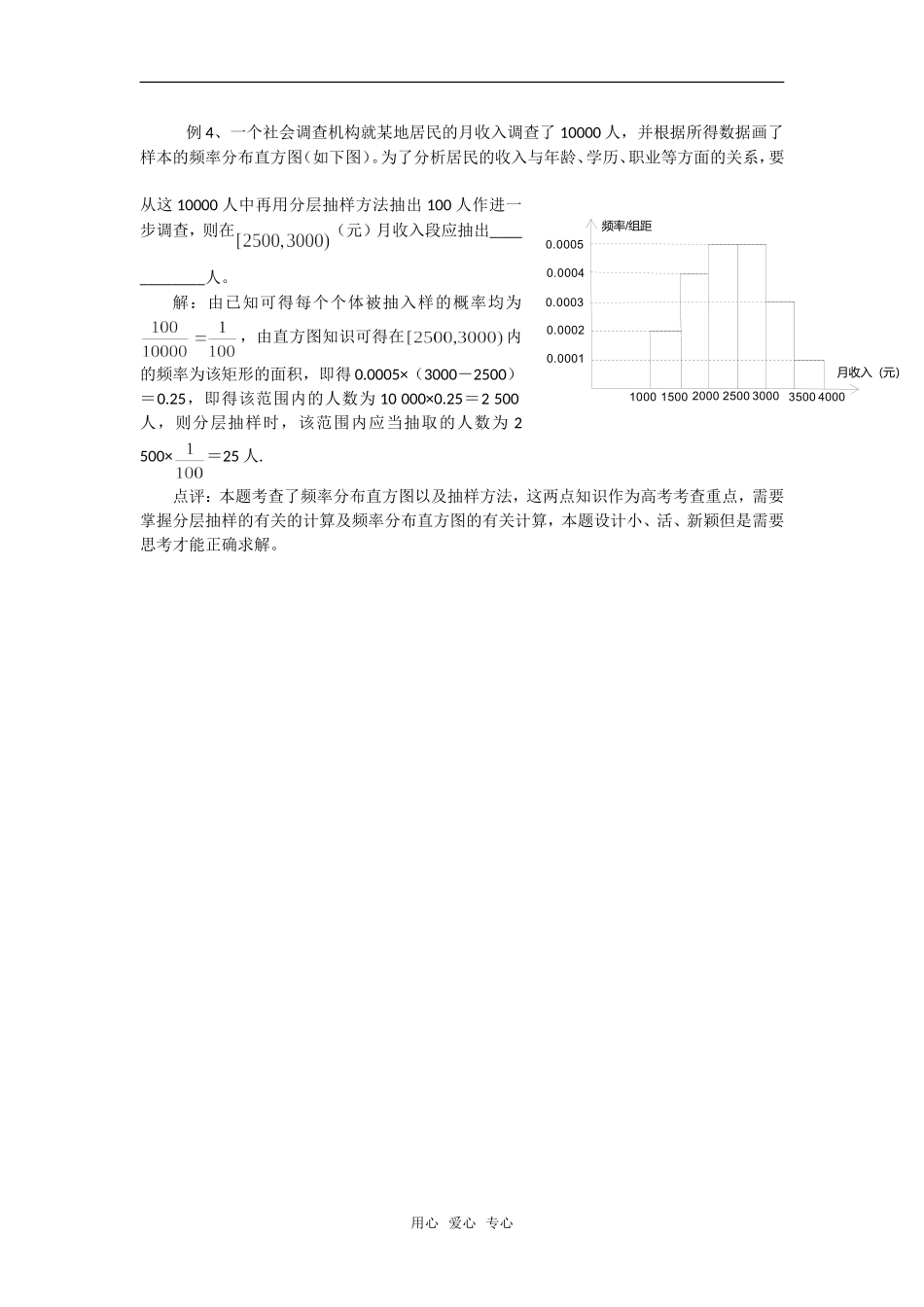 高考数学复习点拨 频率分布直方图典型例题析_第2页