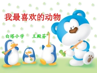 我最喜欢的动物
