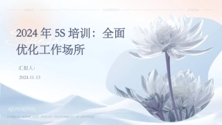 2024年5S培训：全面优化工作场所