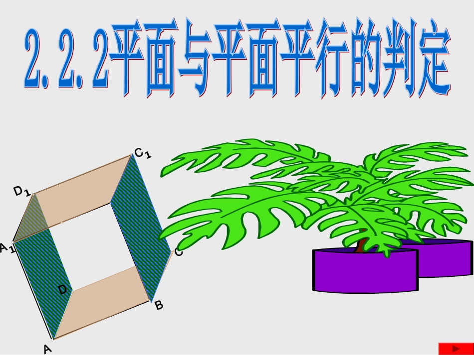 平行平面的判定_第1页