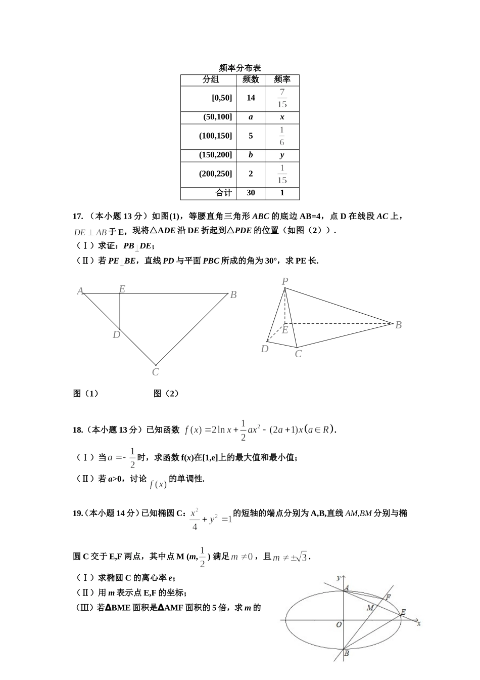 高三第二学期统一练习(理科）_第3页