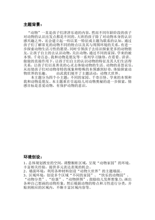 动物大世界主题包