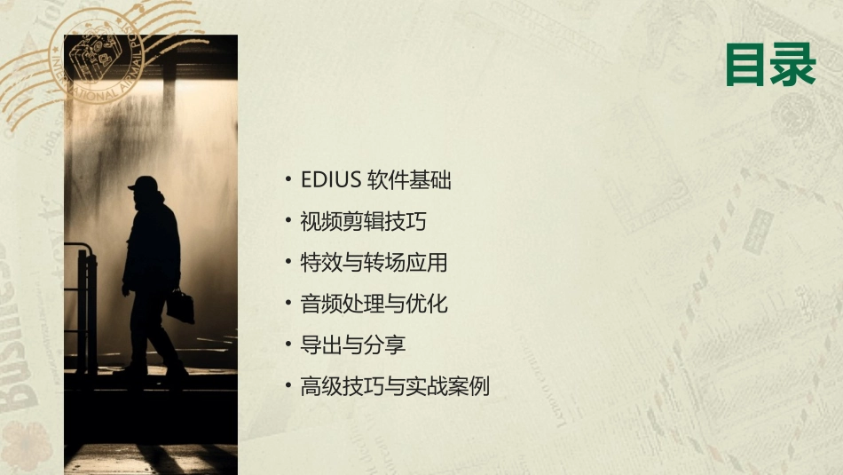 2024年EDIUS高级使用技巧：视频编辑培训课程_第2页