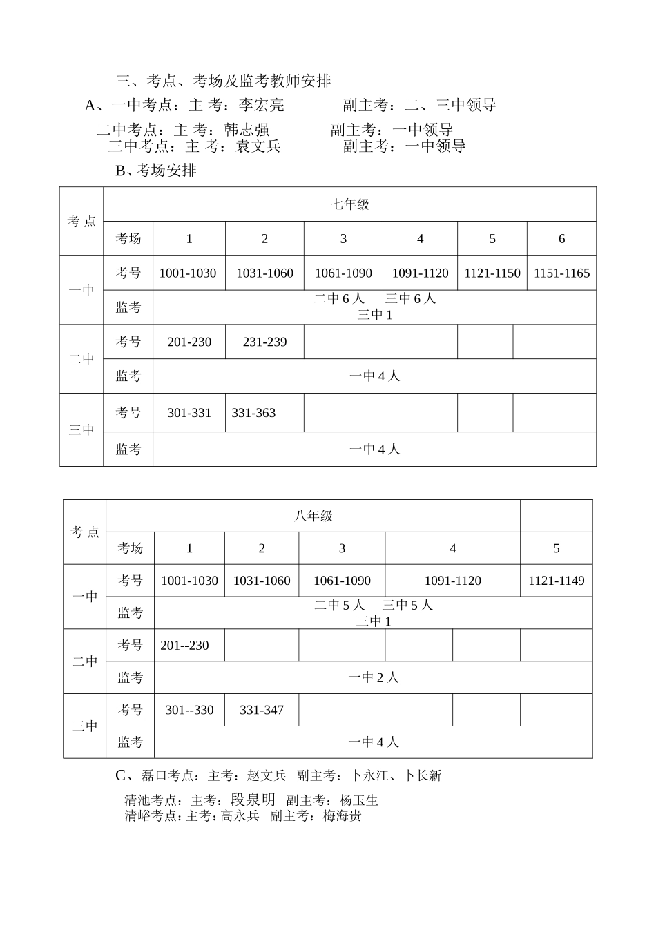2014－2015第一学期期末考试安排1_第3页